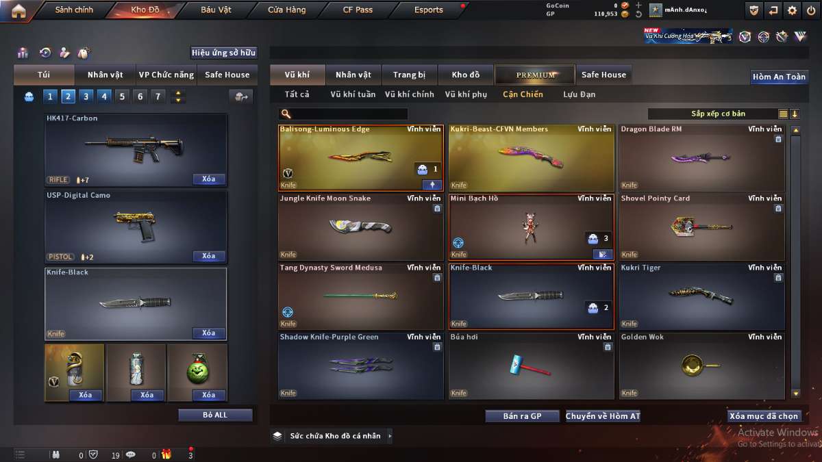 shop acc cf uy tin gia re
